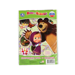 Настольная игра-ходилка "Умка" Маша и медведь в блистере малого формата